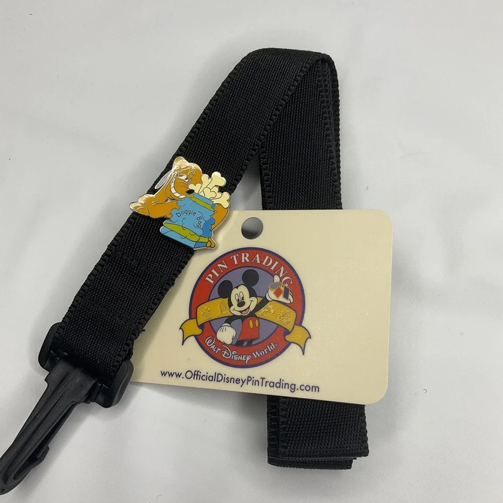 Disney Pin Trading Lanyard WDW AAA Pluto Doggie Bag ( Blue Version ) 2005‎ New